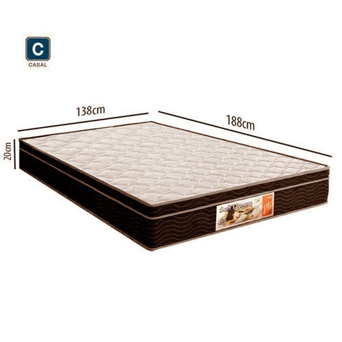 Cama Box Baú Casal Suede Bege com Colchão...