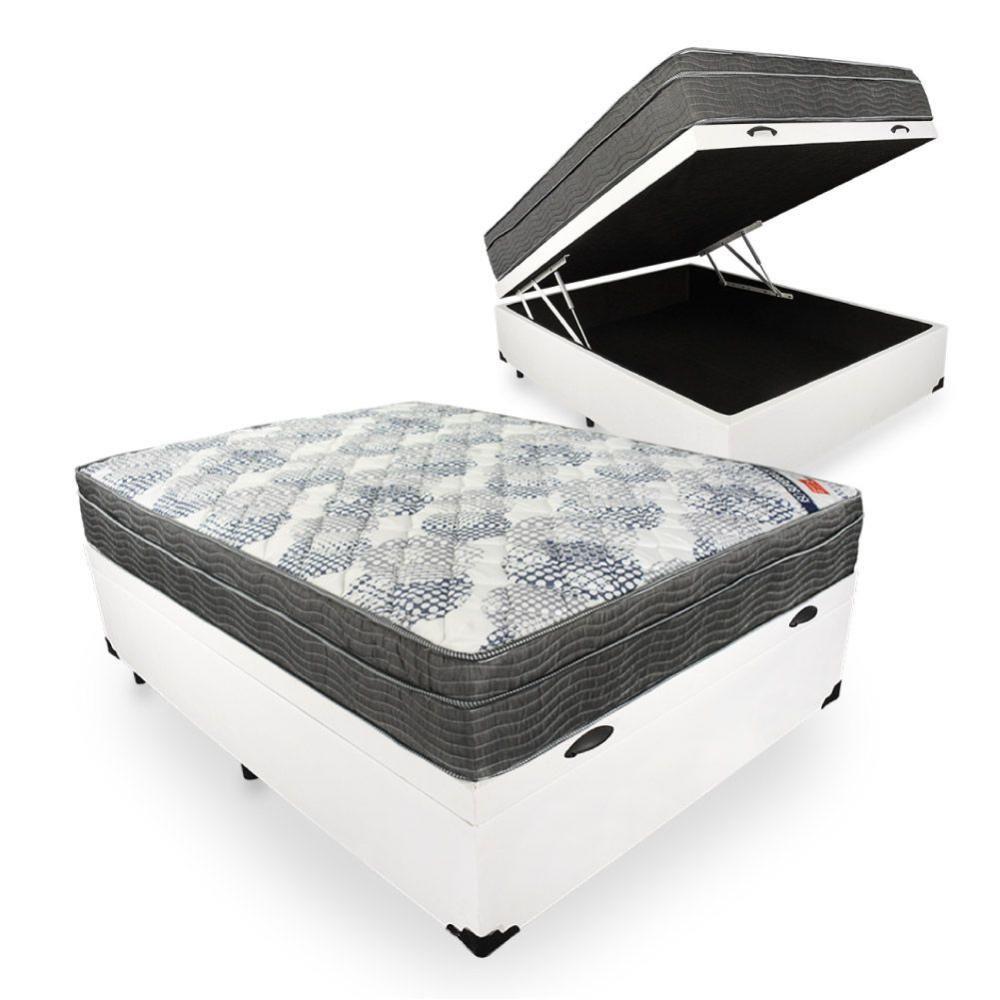 Cama Box Baú Casal 138 Tecido Sintético B...