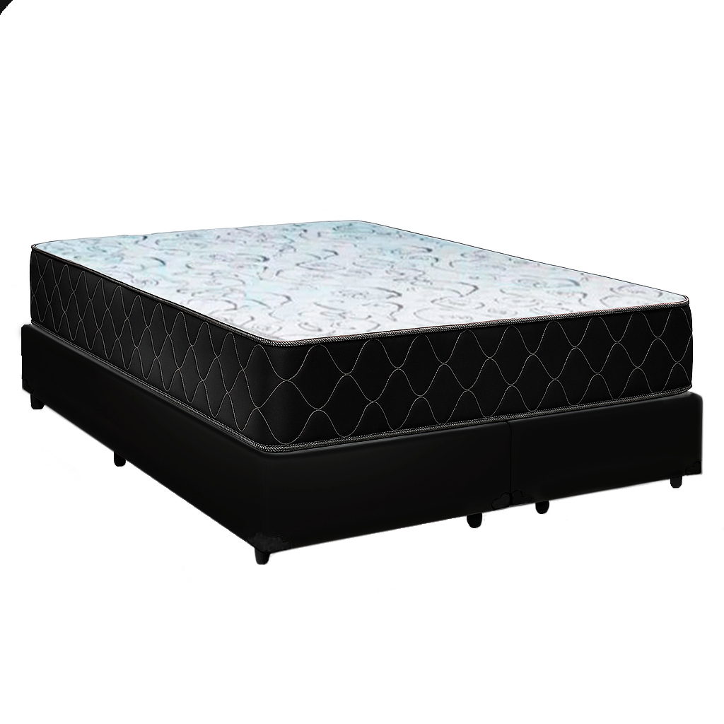 Cama Box Casal 138 Bipartido Tecido Sinté...