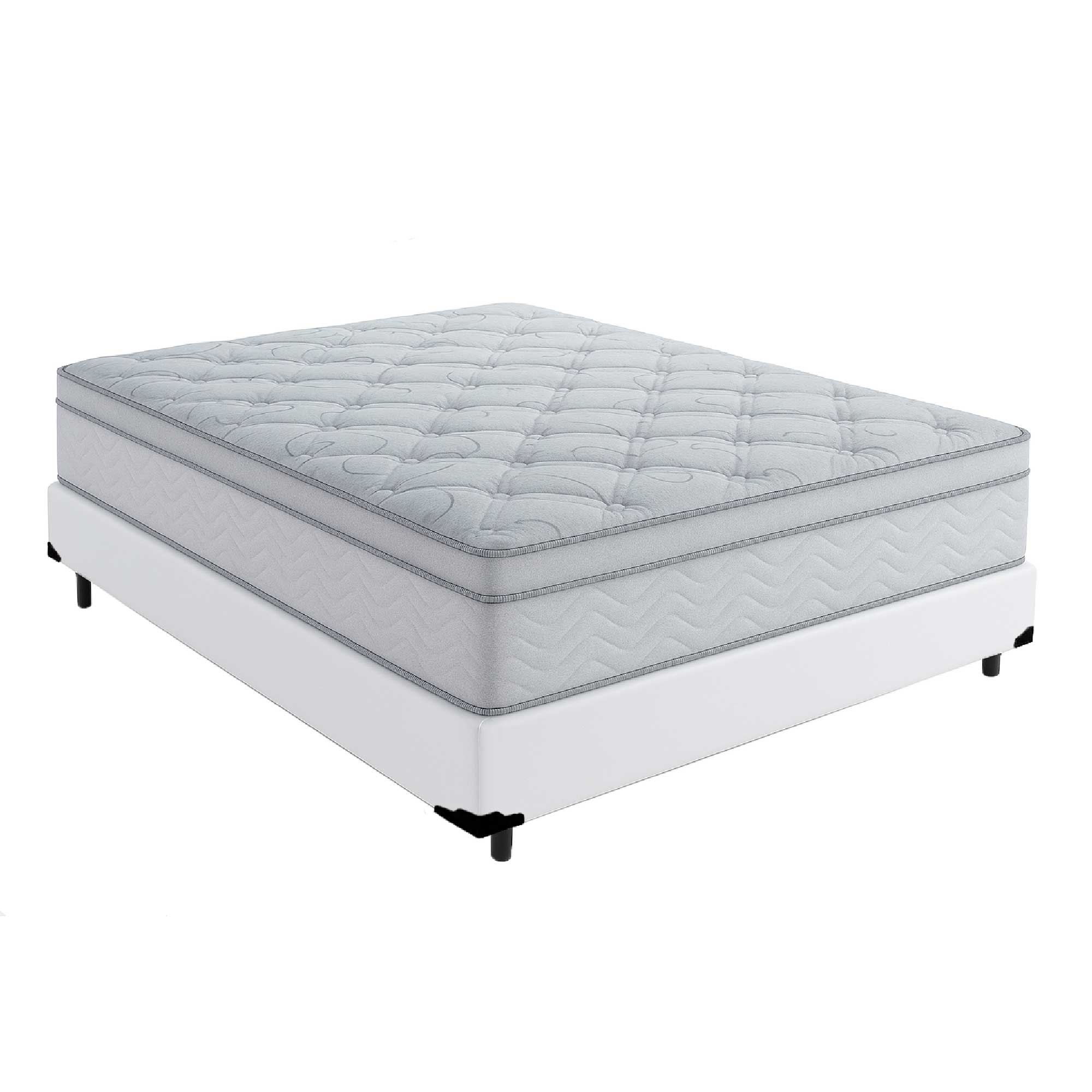 Cama Box Casal 138 Tecido Sintetico Branc... Cama Box Casal 138 Tecido Sintetico Branc...