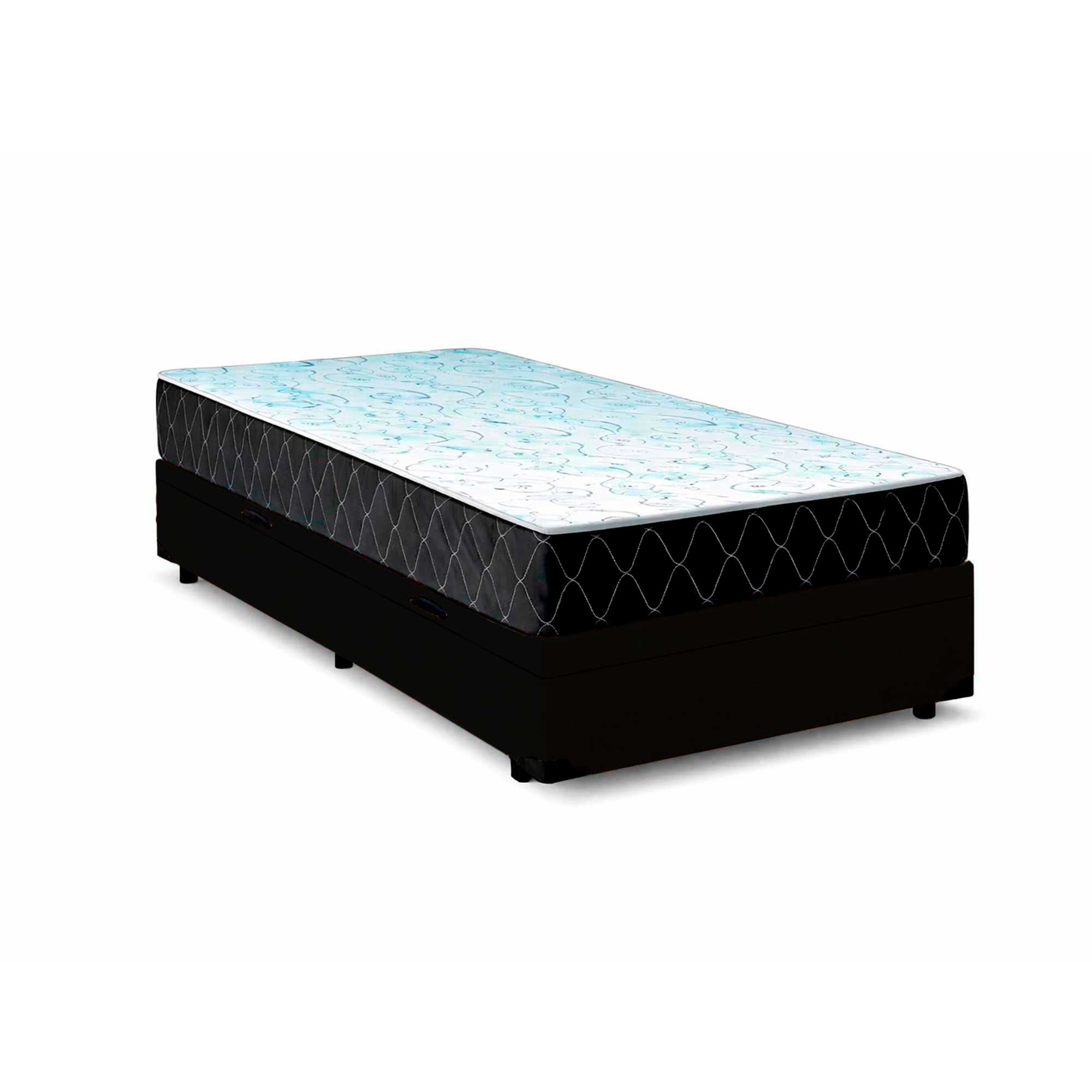 Cama Box Baú Solteiro 88 Tecido Sintético...